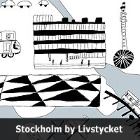 Livstyckets textilmönster Stockholm by Livstycket