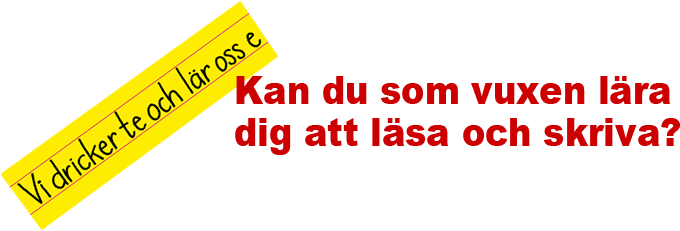 kan vuxna människor lära sig läsa och skriva?