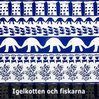 Livstyckets textilmönster Igelkotten och fiskarna