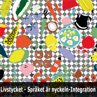 Livstyckets mönster "Språket är nyckeln -integration"