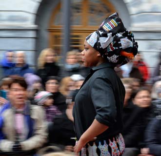 Livstyckets modevisning på Stockholms stadsmuseum.